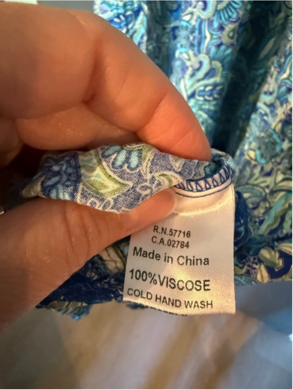 Women's Papillon Blue Green Paisley Maxi Dress XL - Picture 3 of 4